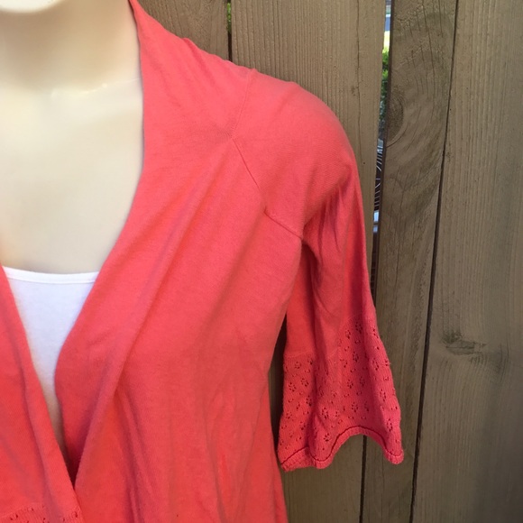 Size S Natural Harmony peach cardigan sweater - Picture 2 of 4